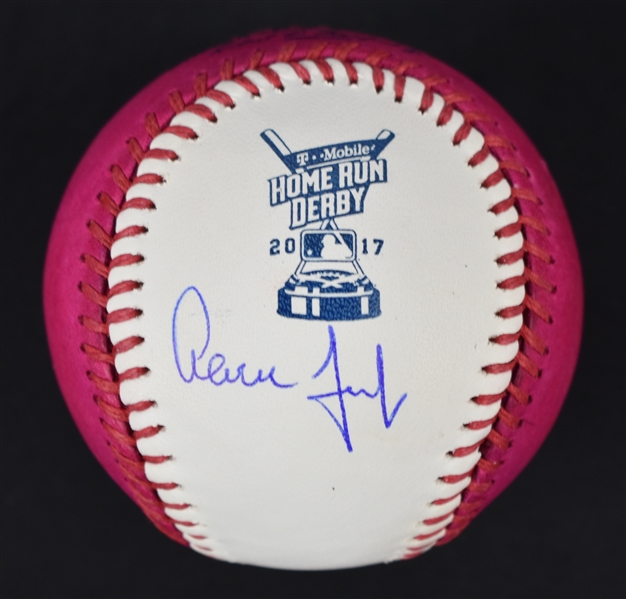Aaron Judge 2017 HR Derby Autographed Baseball 
