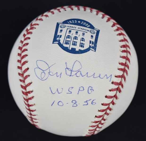 Don Larsen Autographed & Inscribed 1956 World Series Perfect Game Baseball