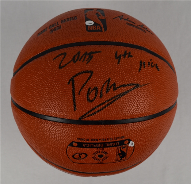 Kristaps Porzingis Autographed & Inscribed Basketball