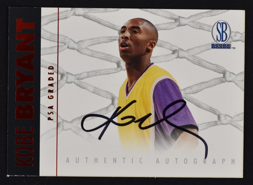 Kobe Bryant 1997 Scoreboard Rookie Autographed Card 
