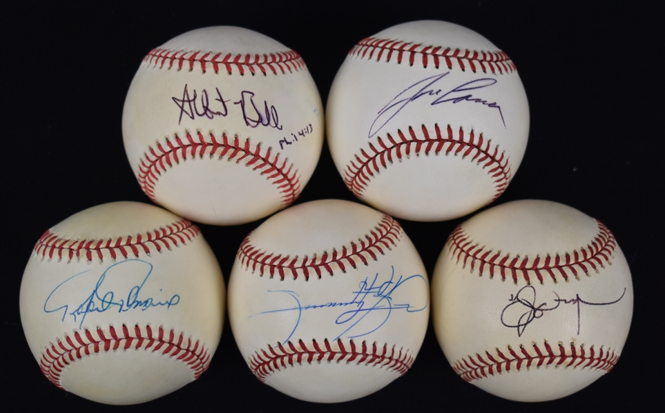 Sammy Sosa Jose Canseco Albert Belle Jason Giambi & Rafael Palmeiro Autographed Baseballs w/Puckett Family Provenance