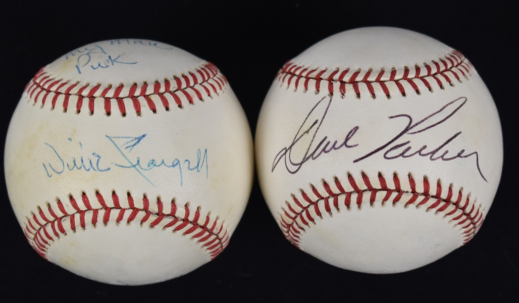 Willie Stargell & Dave Parker Autographed Baseballs w/Puckett Family Provenance