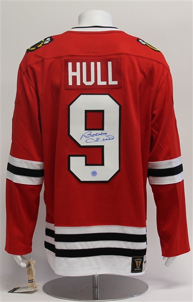 Bobby Hull Chicago Blackhawks Autographed Fanatics Vintage Hockey Jersey