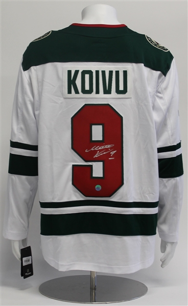 Mikko Koivu Minnesota Wild Autographed White Fanatics Hockey Jersey