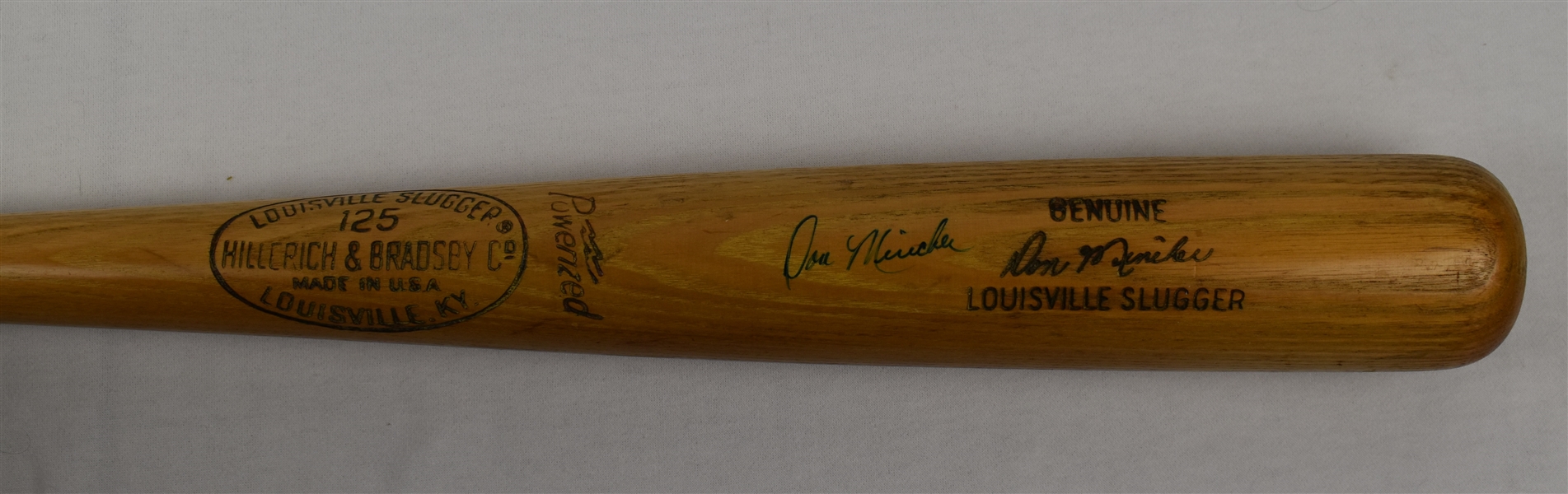 Don Mincher c. 1965-68 Minnesota Twins Game Used Bat & Autographed Bat