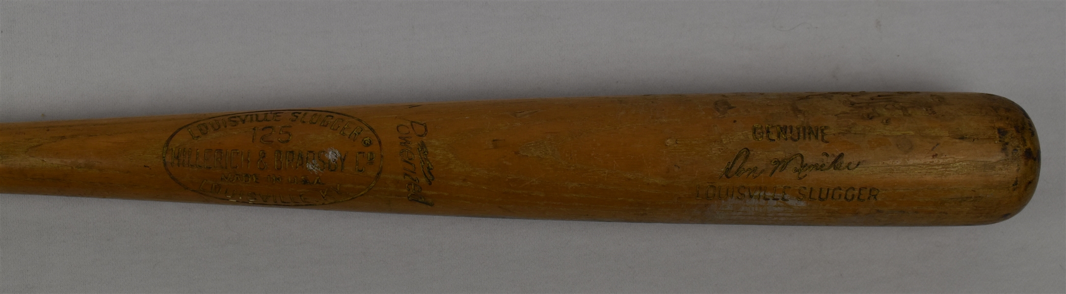 Don Mincher c. 1965-68 Minnesota Twins Game Used Bat 