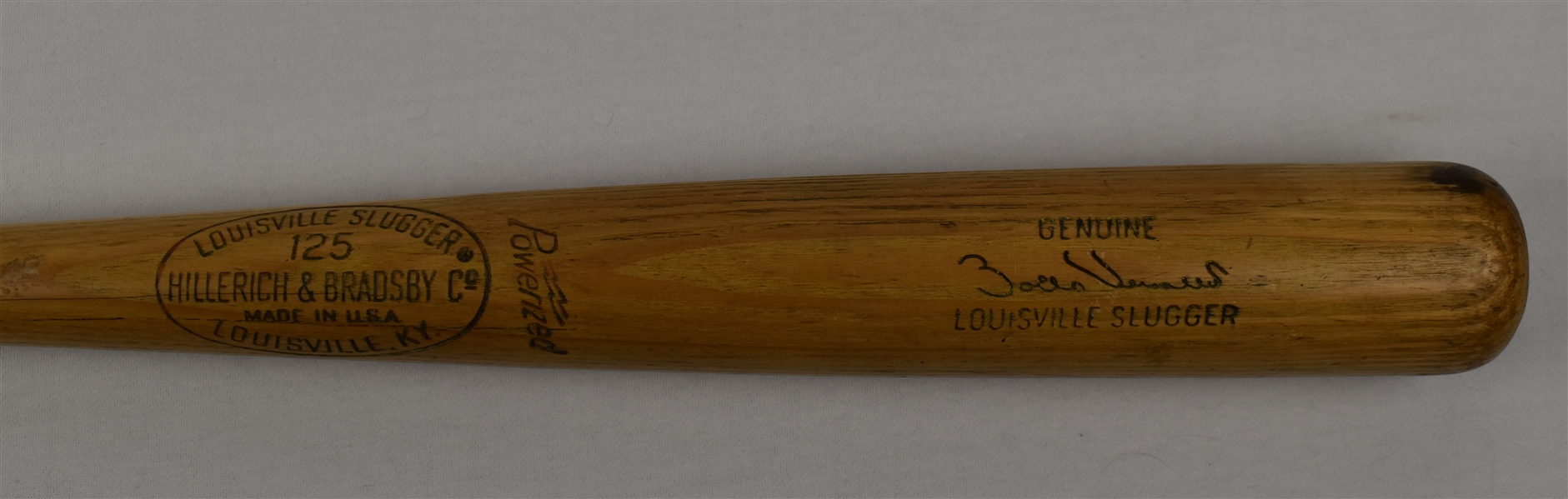 Zoilo Versalles c. 1965-67 Minnesota Twins Game Used & Autographed Bat 