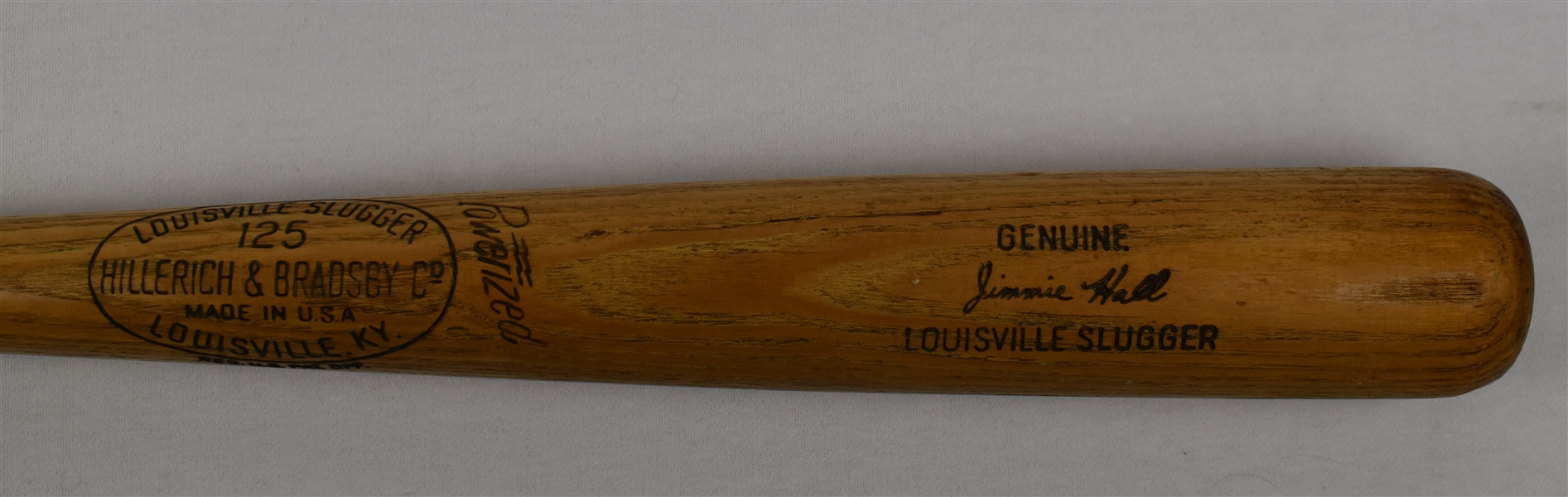 Jimmie Hall c. 1963-64 Minnesota Twins Game Used Bat 