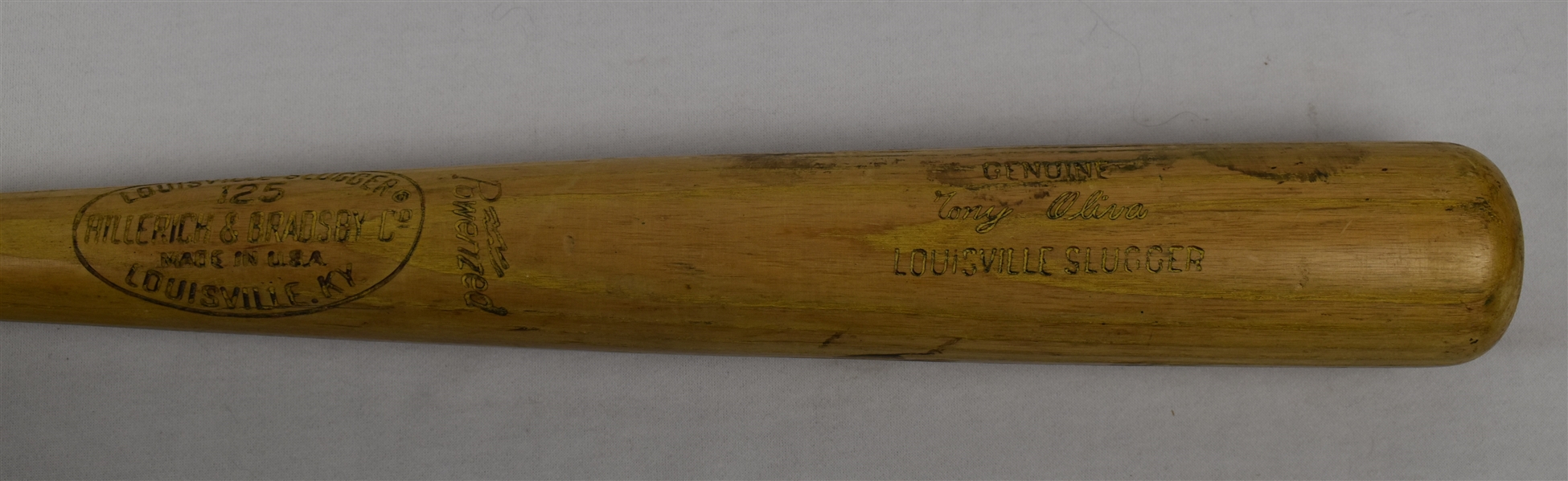 Tony Oliva c. 1965-68 Minnesota Twins Game Used Bat 