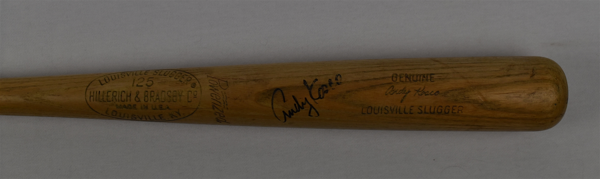 Andy Kosco c. 1965-67 Minnesota Twins Game Used & Autographed Bat 