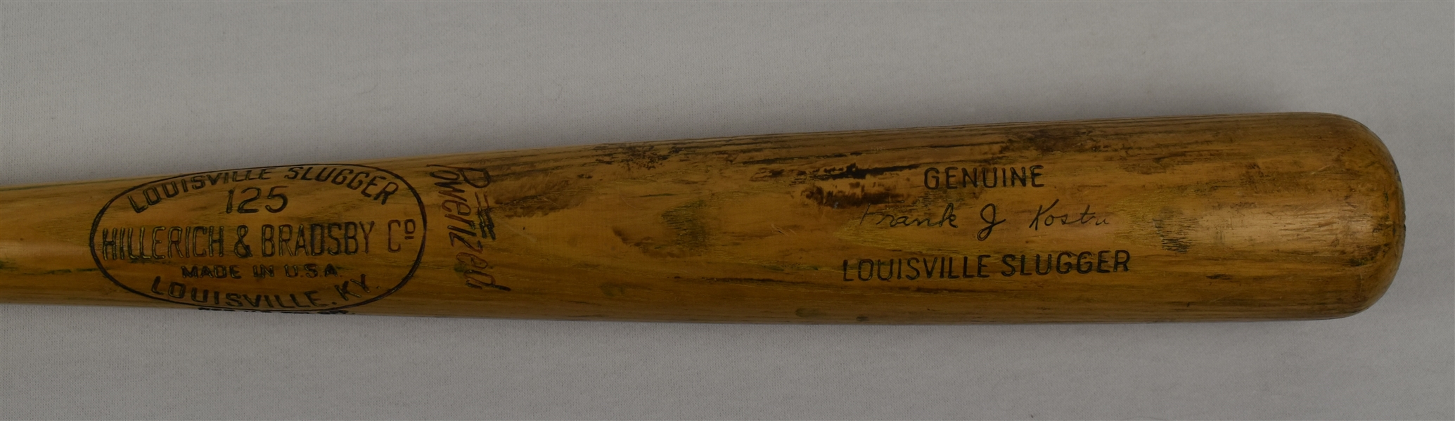 Frank Kostro 1964 Minnesota Twins Game Used Bat 