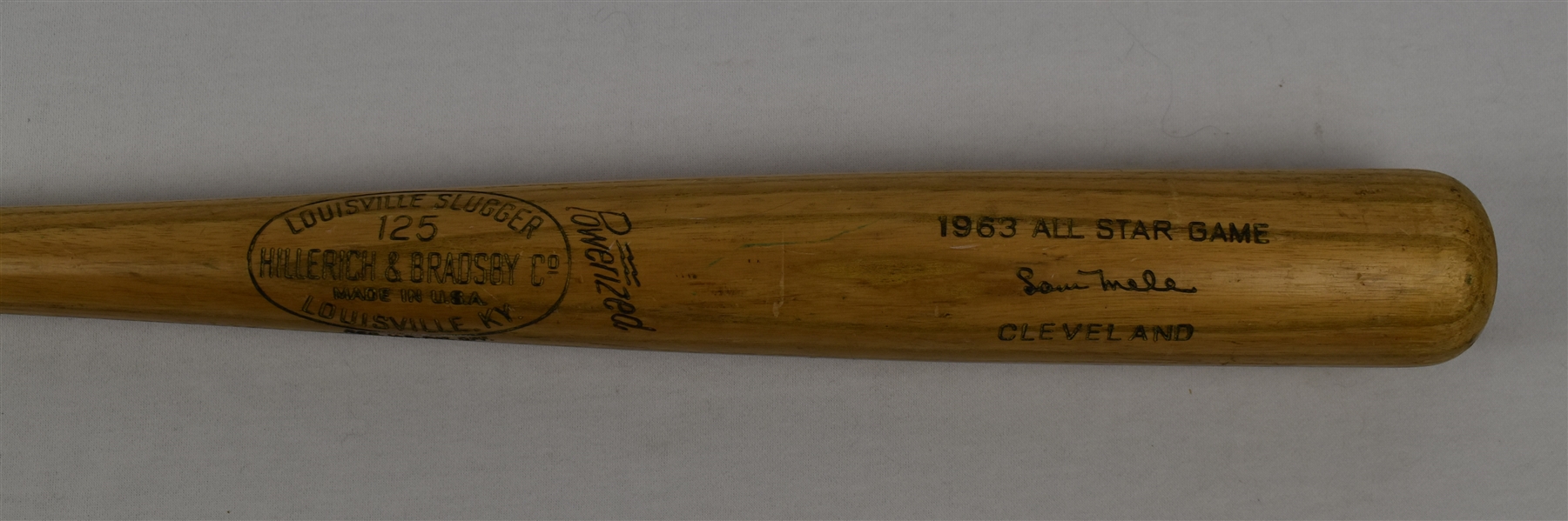 Sam Mele 1963 Minnesota Twins All-Star Game Used Bat PSA/DNA