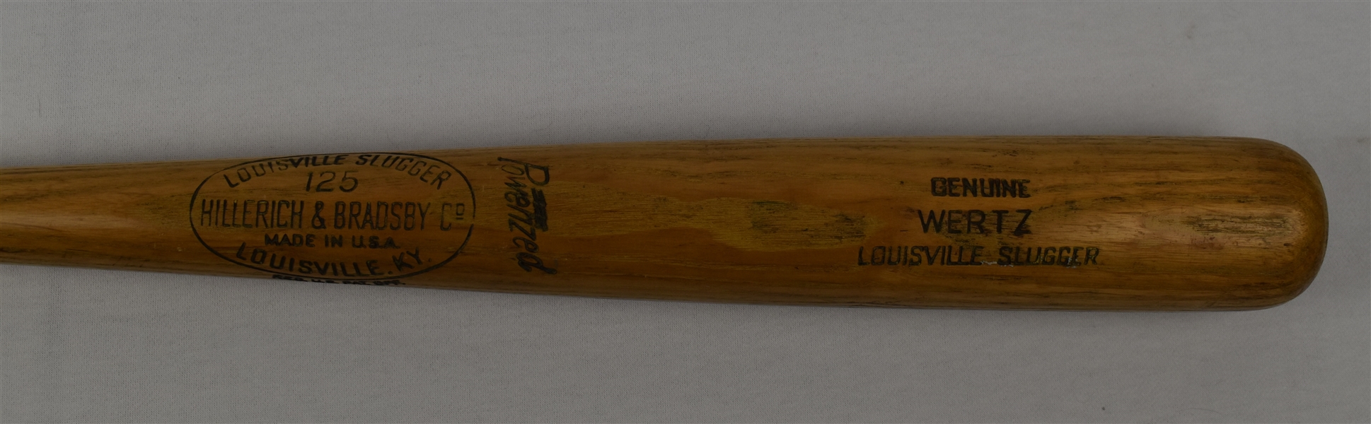 Vic Wertz 1963 Minnesota Twins Game Used Bat 