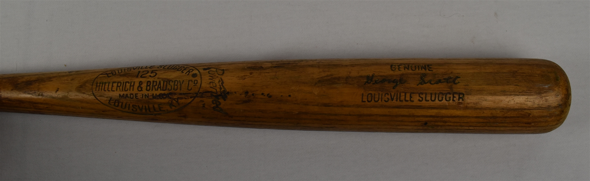 George Scott c. 1966-68 Boston Red Sox Rookie Era Game Used Bat