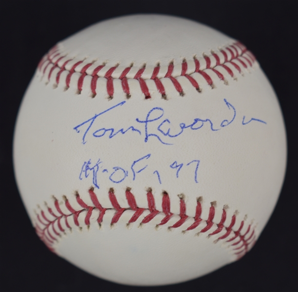 Tom Lasorda Autographed HOF 97 Baseball Steiner