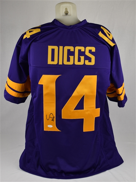 Stefon Diggs Autographed Minnesota Vikings Purple Color Rush Jersey