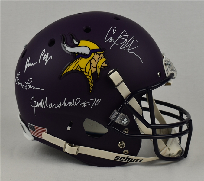 Purple People Eaters Autographed Minnesota Vikings Full Size Replica Helmet  