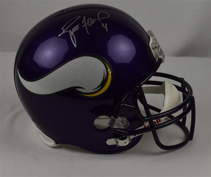 Brett Favre Minnesota Vikings Autographed Helmet