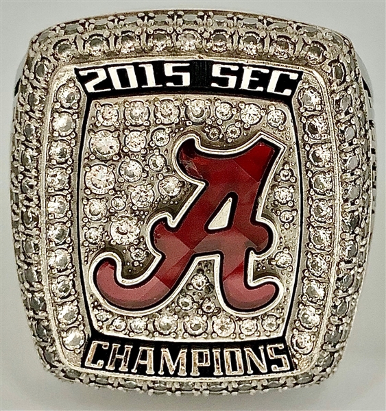 Joshua Frazier 2015 Alabama Crimson Tide SEC Champions Ring from National Championship Season