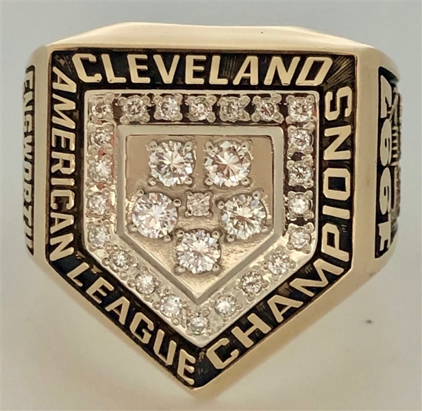 Cleveland Indians 1997 American League Championship Ring 10k Gold w/Diamonds 