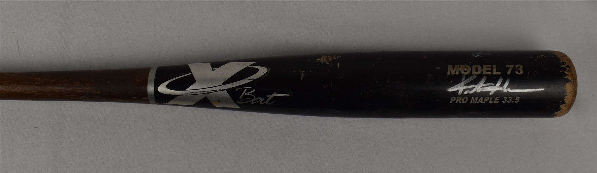 Keston Hiura 2019 Milwaukee Brewers Minor League Gamed Used & Autographed Bat