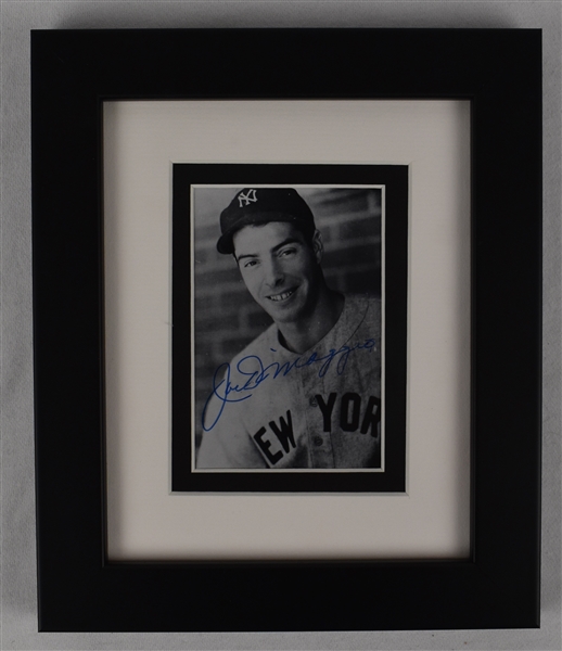 Joe DiMaggio Autographed Framed Photo