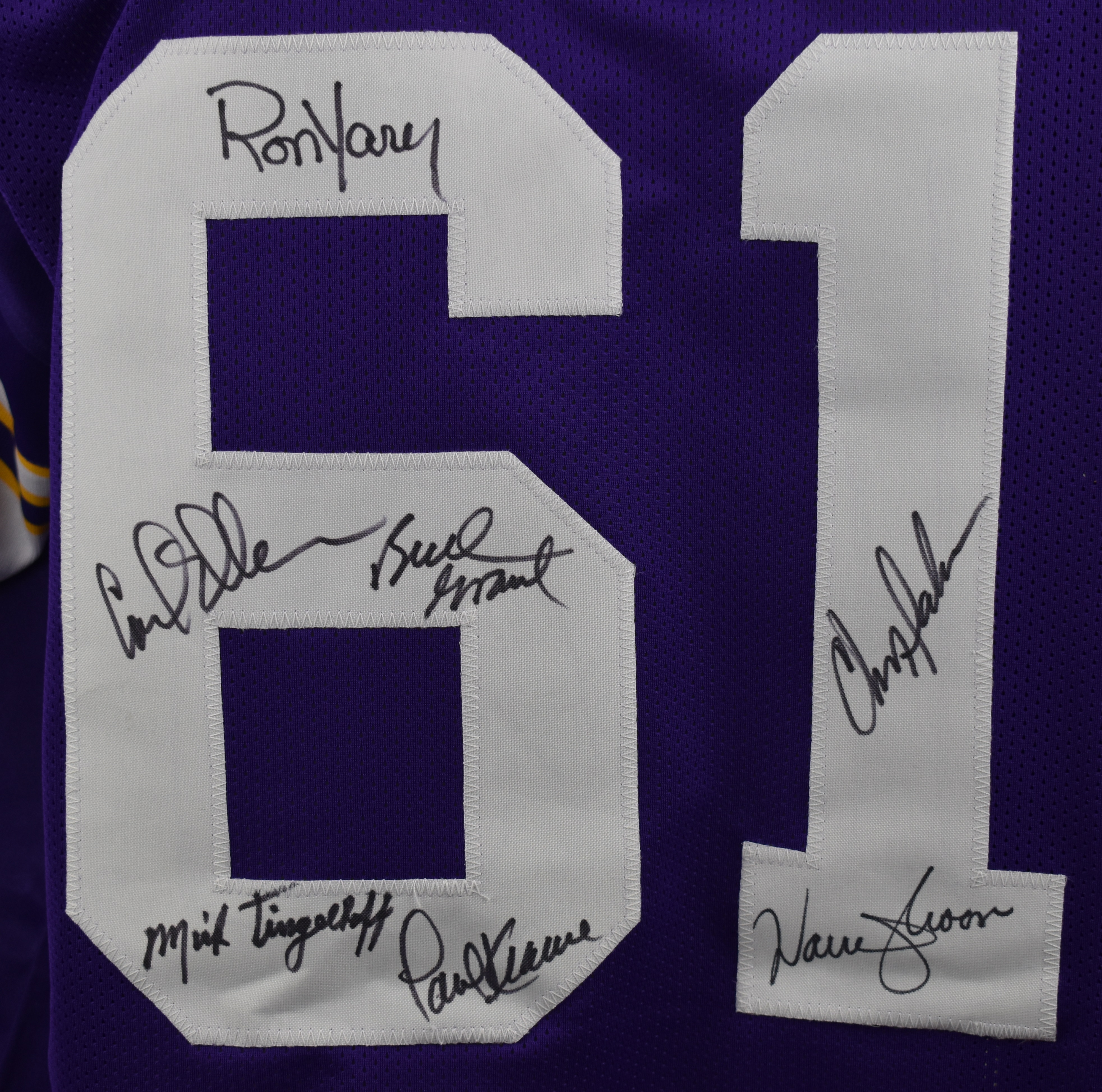 Lot Detail - Minnesota Vikings Autographed Jersey w/7 HOF'ers