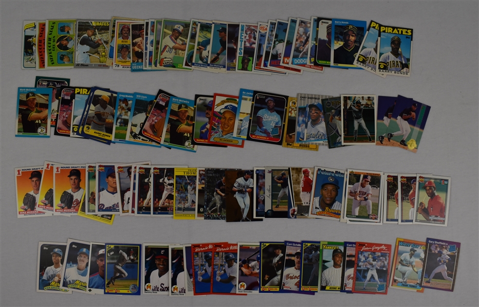 Rookie Collection of 88 Baseball Cards From 1963-1998
