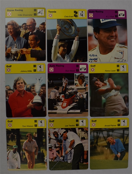 Vintage 1977-1979 Collection of 9 Sportscaster Cards