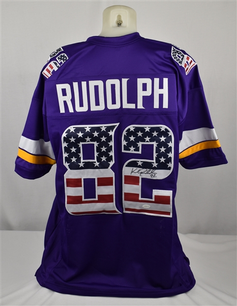 Kyle Rudolph Autographed Minnesota Vikings "U.S.A" Jersey