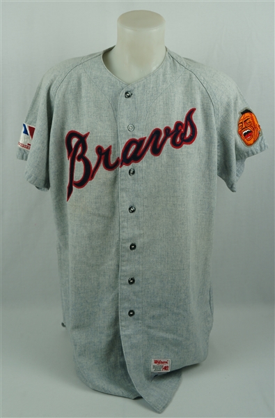 Satchel Paige 1969 Atlanta Braves Spring Training Game Used Jersey w/Dave Miedema LOA