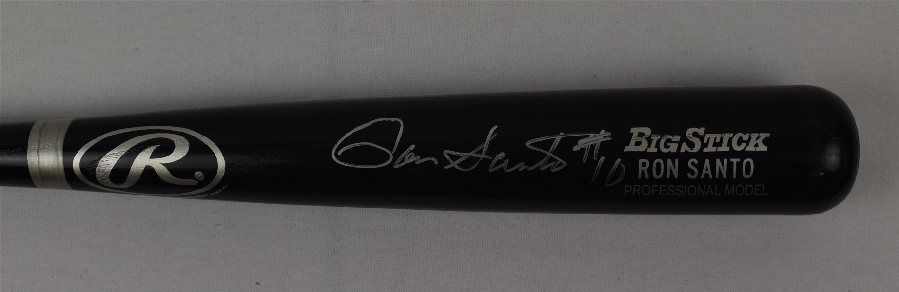 Ron Santo Autographed Bat