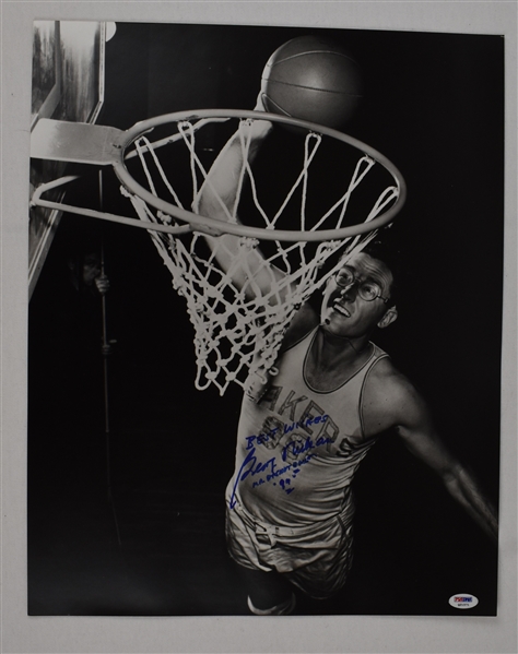 George Mikan Autographed 16x20 Photo