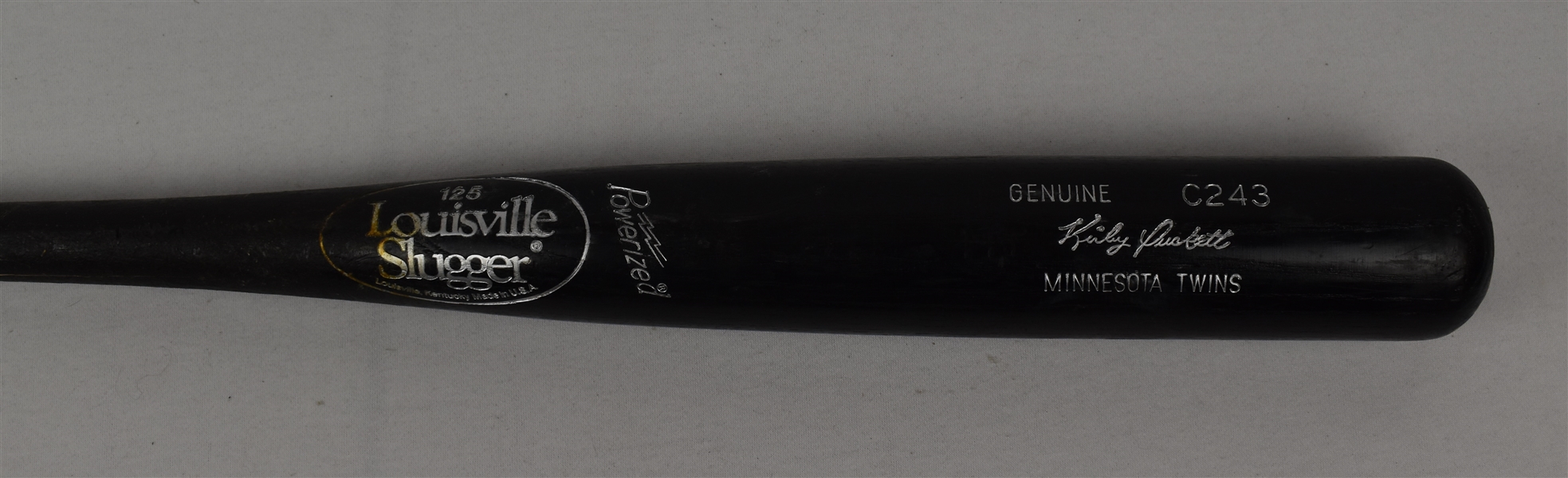 Kirby Puckett Minnesota Twins Game Used C243 Bat w/Shaved Handle
