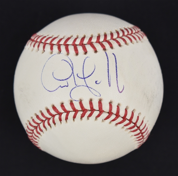 Carlos Guillen Game Used & Autographed Baseball
