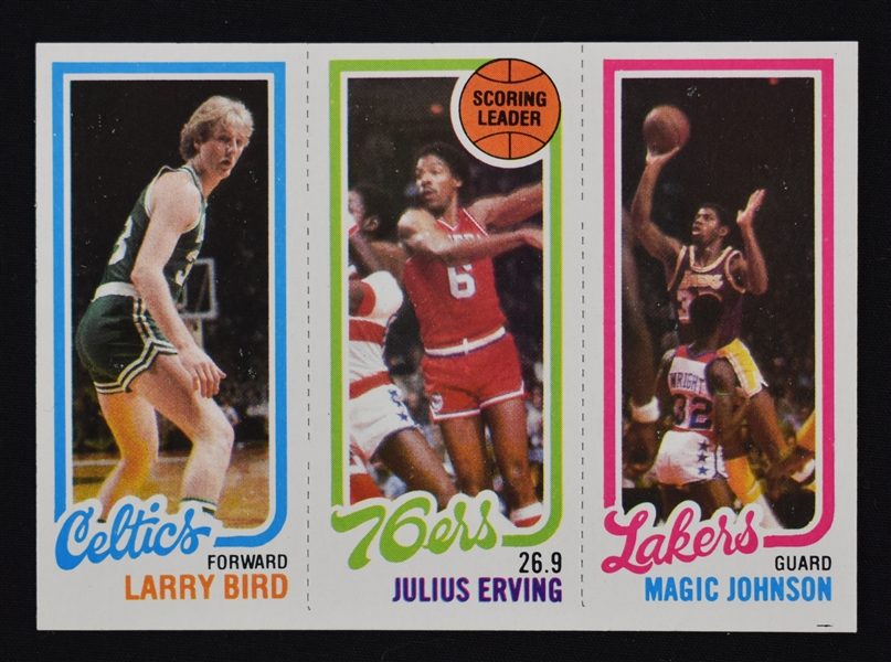 Larry Bird & Magic Johnson 1980 Topps Rookie Card