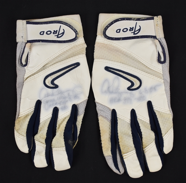 Alex Rodriguez 2005 Record Breaking New York Yankees Game Used HR #399 & #400 Batting Gloves w/Signed LOA by Alex Rodriguez 