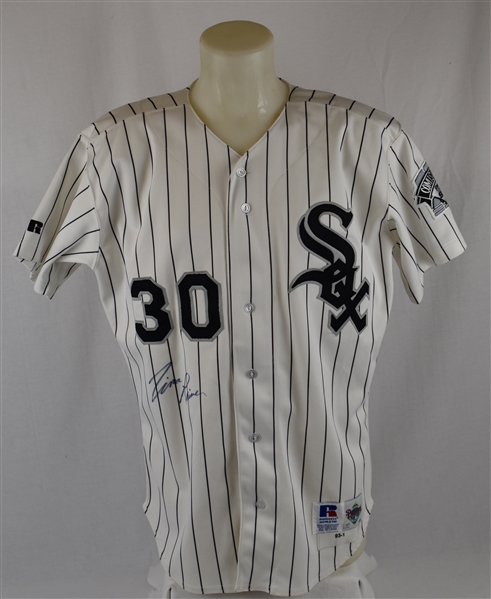 Tim Raines 1993 Chicago White Sox Team Issued Jersey w/Dave Miedema LOA