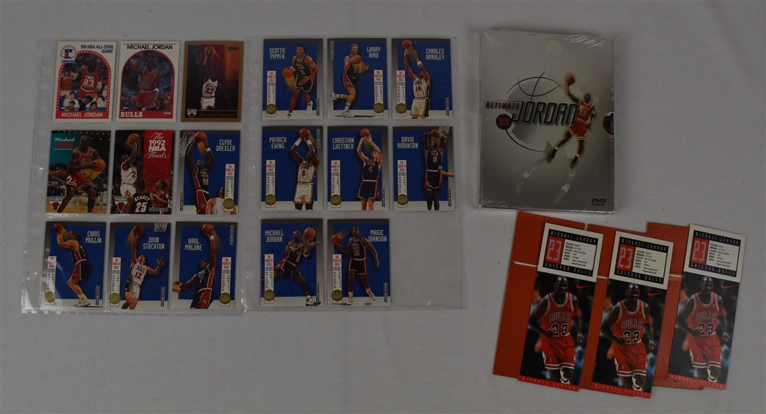 Michael Jordan Collection Dream Team Cards Tickets & DVD