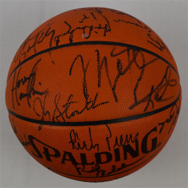 1991 NBA All-Star Game Basketball w/30 Signatures Including Michael Jordan Magic Johnson & Charles Barkley Full JSA LOA