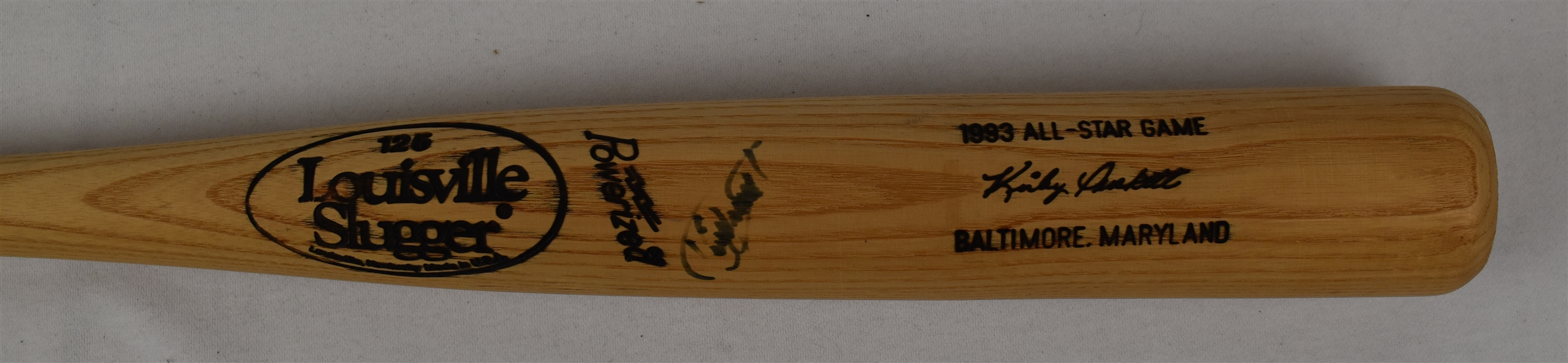 Kirby Puckett 1993 All-Star Game Autographed Bat w/MLB LOAs *Kirbys MVP Game*