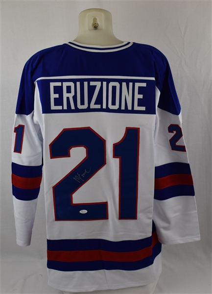Mike Eruzione Autographed 1980 Olympic Team Jersey