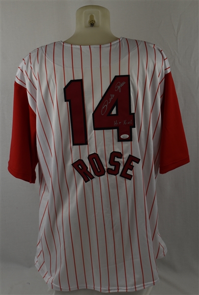 Pete Rose Autographed Cincinnati Reds Jersey