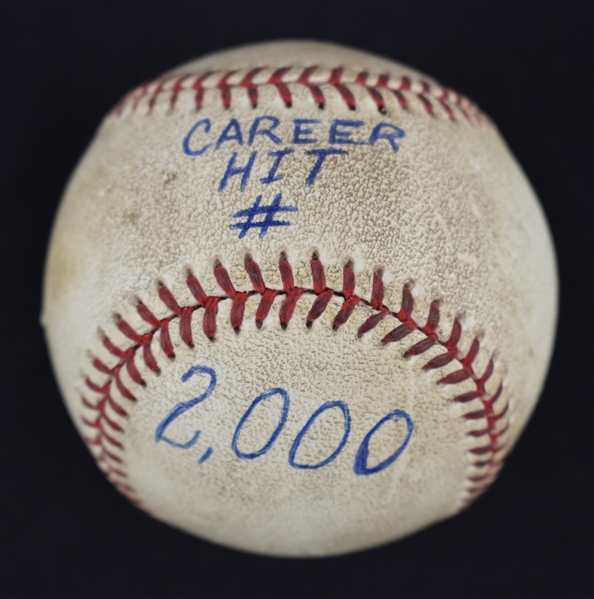Kirby Pucketts 2,000th Hit Baseball w/Puckett Family Provenance