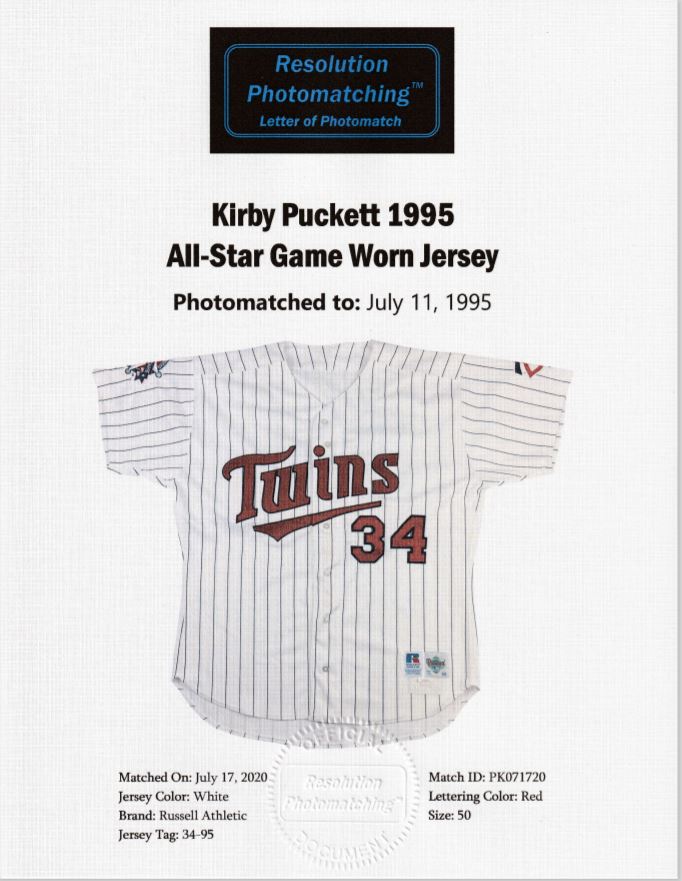 Lot Detail - 1988 KIRBY PUCKETT MINNESOTA TWINS GAME WORN ROAD JERSEY  (MEARS AUTHENTIC LOA) - SUPPORTING TEAM DOCUMENTATION