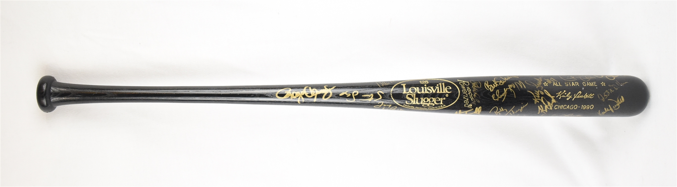 Kirby Puckett 1990 All-Star Game Bat Signed by American League All-Star Team  w/Puckett Family Provenance 