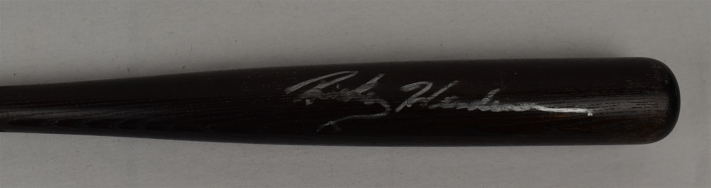 Rickey Henderson Game Used & Autographed Bat w/Puckett Family Provenance