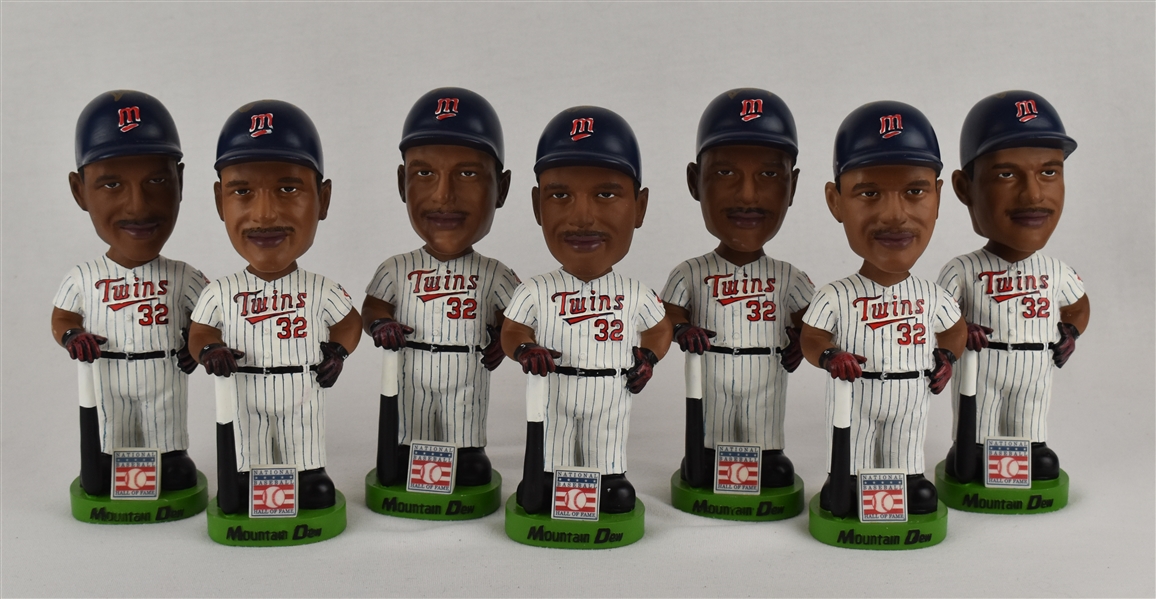 Dave Winfield Lot of 7 Autographed Bobbleheads w/Puckett Family Provenance