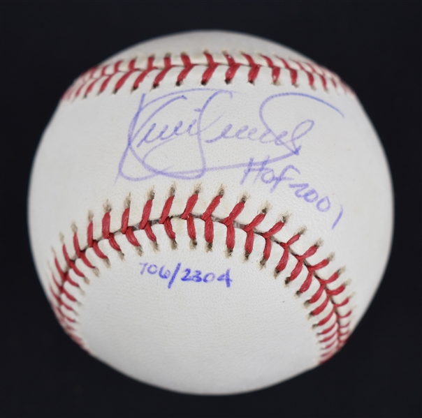 Kirby Puckett Autographed & Inscribed HOF 2001 Limited Edition #706/2,304 Baseball w/Puckett Collection LOA