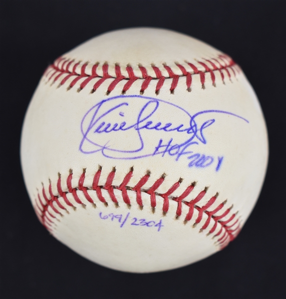 Kirby Puckett Autographed & Inscribed HOF 2001 Limited Edition #699/2,304 Baseball w/Puckett Collection LOA